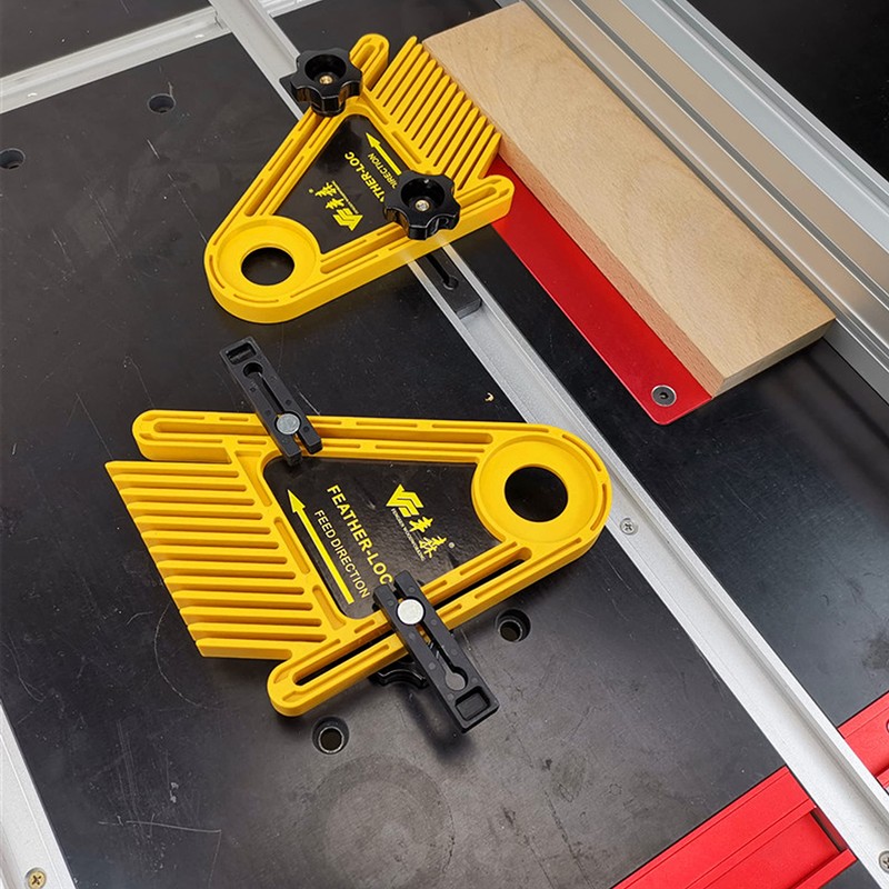 HFS(R) Featherboard Table Saw Set of 2 Woodworking Fence T-Slots