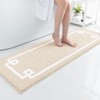 HOMEIDEAS Bathroom Runner Rugs, Soft and Water Absorbent Long Bath