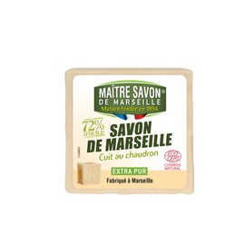 Maître Savon de Marseille | Jabón Orgánico Extra Puro en Cubo Hipoalergenico, Hecho 100% de Aceites Vegetales Puros, Sin Parabenos, 300 g