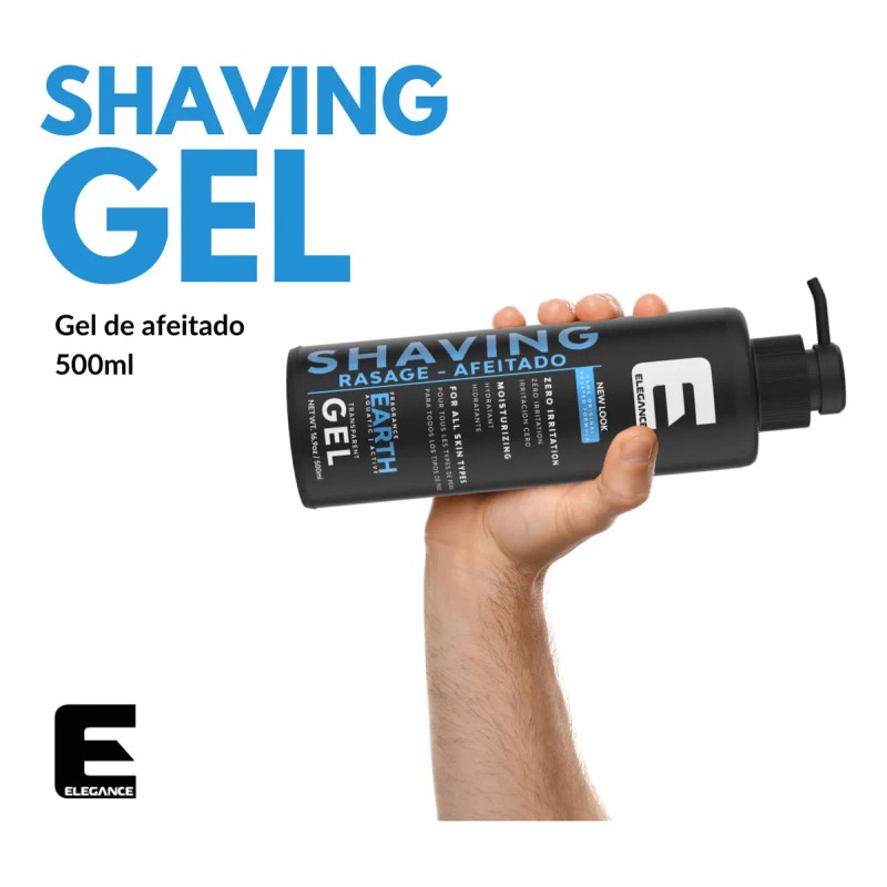 Elegance Shaving Gel Afeitar 500ml Nueva Formula 3 Aromas