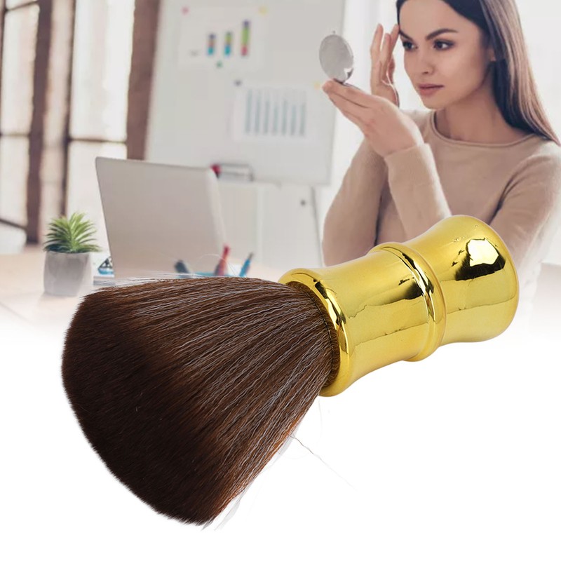 Barber Neck Duster Brush Soft Hair Electroplating Process Barber Brush
