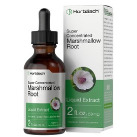 Horbäach Horbäach Marshmallow Root Extract Liquid | 2 fl oz | Althaea Officinalis Tincture | Alcohol Free | Vegetarian, Non-GMO & Gluten Free Supplement