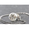 Mini Cork Necklace with Real Dandelion Design