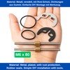 Washbasin Taps Screw System 1 Set with M6 Screw 80mm