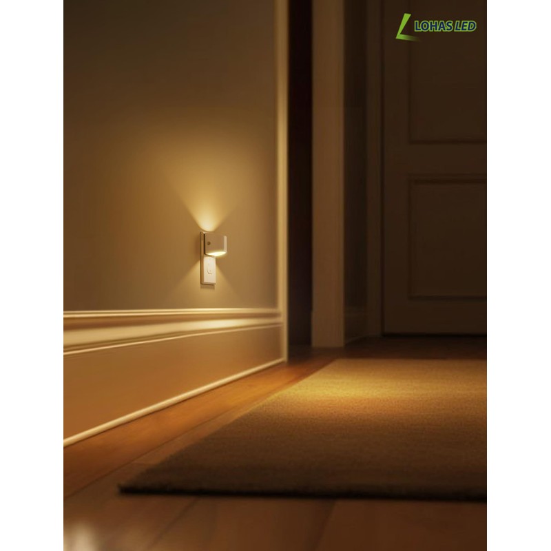 L LOHAS LED Night Lights Plug into Wall, Dimmable Night
