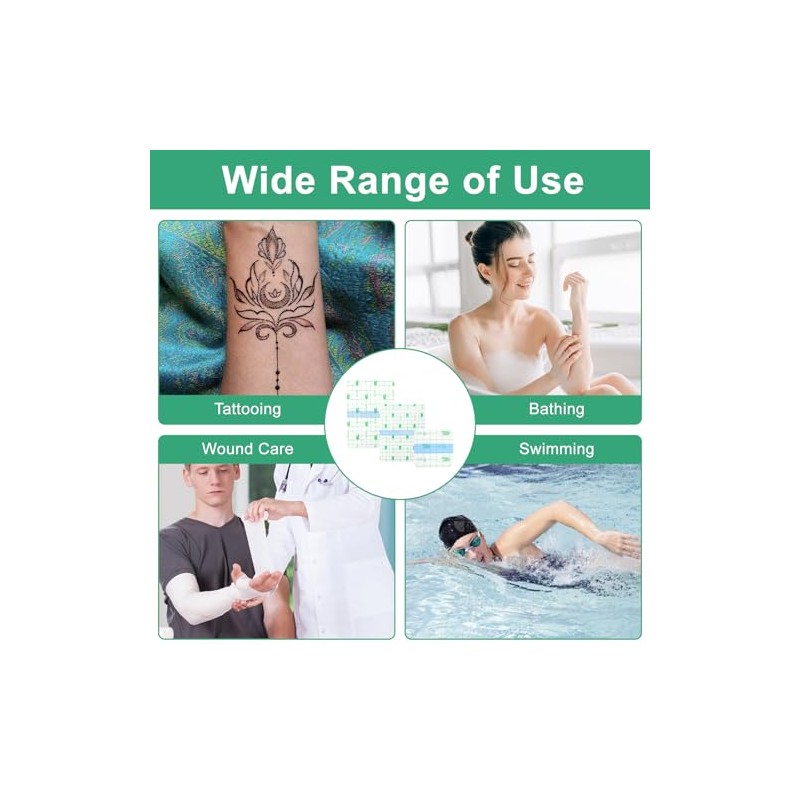 50Pcs Waterproof Dressings for Wounds Second Skin Tattoo Cover