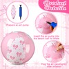 Arrowbash 12 Pcs 9 Inch Pink Bow Inflatable Beach Balls