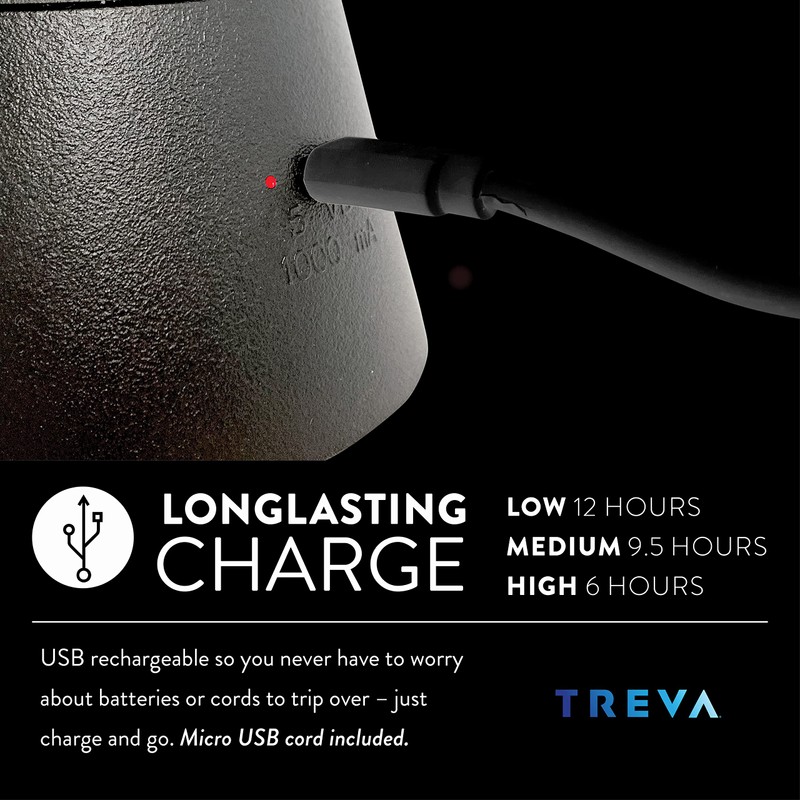 O2COOL Rechargeable Fan 5" H