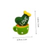 LABRIMP Funny Cactus Magnet Stickers 4 Pack Magnets for Fridge
