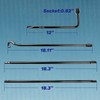 Reeauto Spare Tire Tool Kit with Tire Jack Handle and