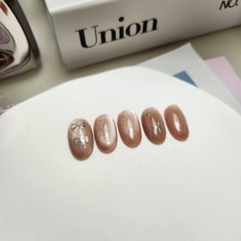 Ribbon magnet nail - 2 wood sticks / 리본자석 네일 - 우드스틱 2개