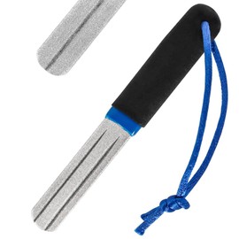 Wjelet Precision V-Groove Dart Sharpener - Rapid Sharpening Tool, Diamond Grinding File & Portable Sharpening File for Optimal Steeltip Dart Maintenance, Compact Slim Design to Reduce Bounce Outs