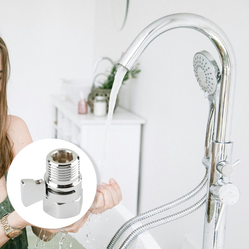 Bojueshaw Shower Shut Off Valve,Shower Head Flow Restrictor,G1/2 Joint Water