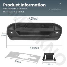 AMTHKNO 5010005236 Cooler Handle Latch Replacement Kit/Ice Chest Steel Latch Compatible with Cole-Man 54 Qt Steel Belted Cooler Model 6155-707, 6155B707, 6154-703, 6154-720, 6154B703 Camping Cooler
