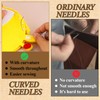 8 Pcs Curved Sewing Needles, Leather Hand Sewing Needles Upholstery
