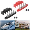 2pcs Power Distribution Block M8 Screw 4 Terminal Terminal Block