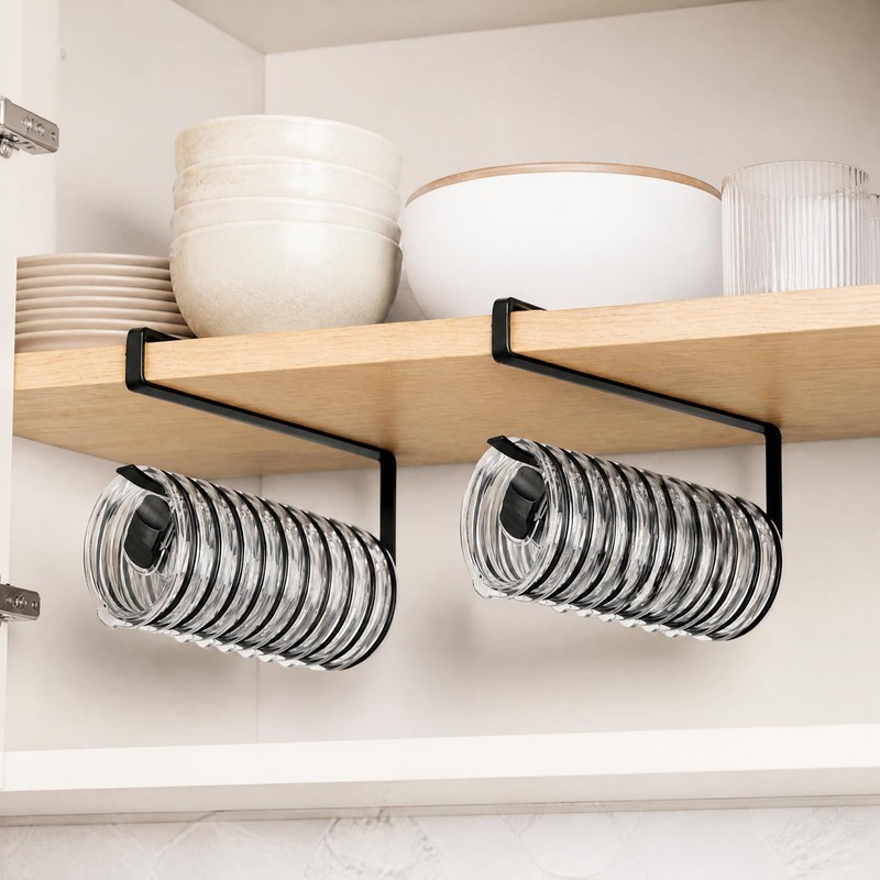 2 Pack Cabinet Tumbler Lid Organizer for Cup Lids, Cups,