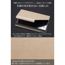 Xsimant Business Card Holder, No Broken Corners, Business Card Case, Cherry Blossom Heart, Pure Color, Magnetic, 1 Second Open, Women's, Men's, Business, gold