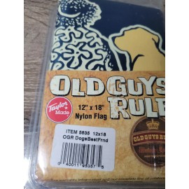 Taylor Made 5635 12" x 18" "Dog's Best Friend" Old Guys Rule Flag Nylon