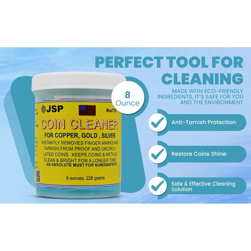 JSP Super Coin Cleaner for Copper Gold Silver Precious Metals