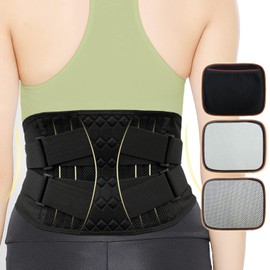 Jarade Microfibre Adjustable Back Brace for Lumbar Support with Velcro Large (M)