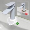 Silicone Faucet Mat Kitchen Tap Sink Countertop Protector Clear Compact