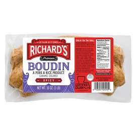 Richard's Spicy Boudin Sausage 16 Oz (6 Pack)