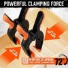 HORUSDY 4-Pack Spring Clamps Heavy Duty, 7-inch Large Plastic Clamps