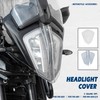 Lorababer Motorcycle Front Headlight Protector Head Light Lens Shield Guard