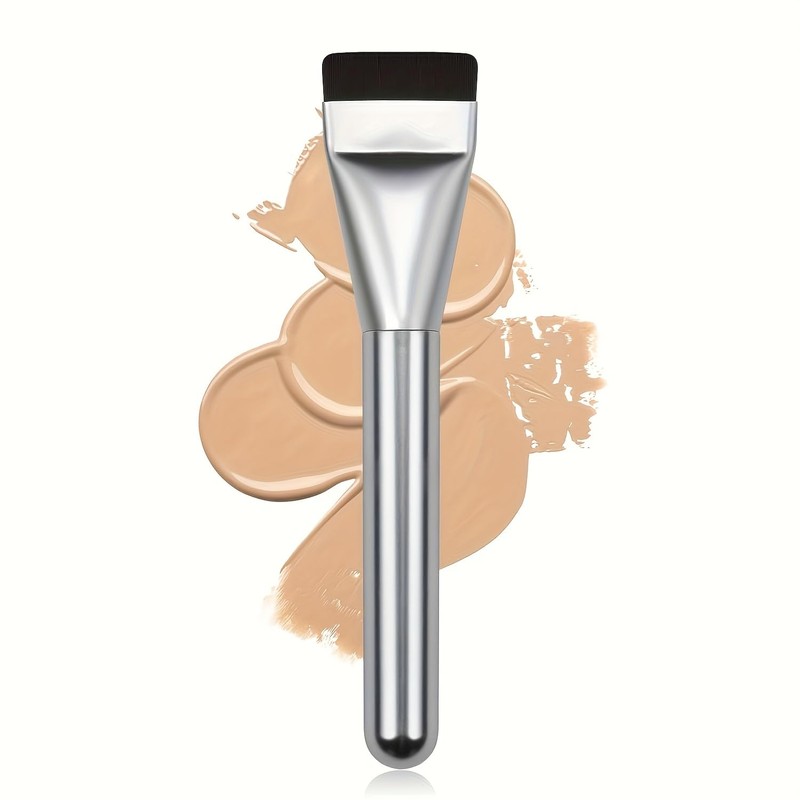 2Pcs Ultra Thin Foundation Brush, Flat Makeup Brush for Face