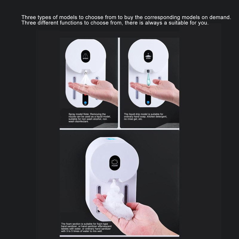 Automatic Foaming Liquid Soap Dispenser Wall Mounted Infrared Induction Hand