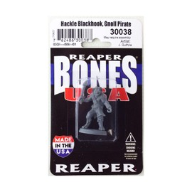 Hakkle Blackhook Gnoll Pirate Miniature Figure 25mm Heroic Scale Reaper Bones USA Reaper Miniatures