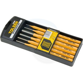 6pcs Professional Steel Vanadium Heavy Duty Nail Punch Tool Set & Case