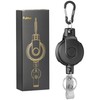 pullther Retractable Key Ring - 360° Rotatable, Durable Extendable Carabiner
