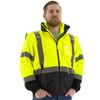 Majestic 75-1383/L High Visibility Yellow 8-in-1 Waterproof Jacket, Large