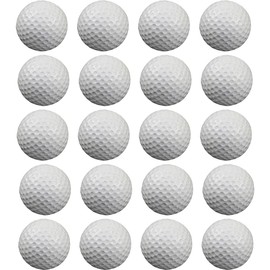Peakloong 20 Pcs Air Golf Practice Balls,Foam Ball,Golf Training Indoor and Outdoor, for Backyard Hitting Mat,White