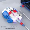 Goshyda Ratón Inalámbrico para Juegos, 2.4GCableBluetooth 3 Modos, 4000 dpi,