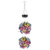 Solar Powered Garden Hanging Lights Mesh Orb with Butterflies Waterproof