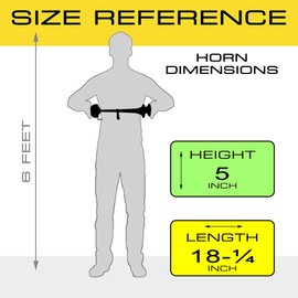 Vixen Horns Loud Powerful Dual Stainless Steel Trumpets Marine Electric Train Horn for Boats/RV/Trucks 12V Chrome VXH2112MAR