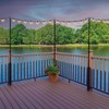 EXCELLO GLOBAL PRODUCTS String Light Pole Set with 40' LED