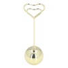 2Pcs Table Number Holder Heart Shaped Firm Stable Premium Metal