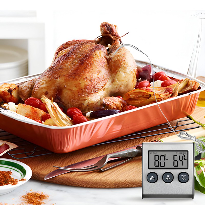 Retoo Digital Grill Thermometer Roasting Thermometer Meat Thermometer Temperature Range