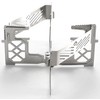 Camping Moon AS-ST+GT-3-DFP Alcohol Burner, Multi-cross Trivet, Stainless Steel Trivet,