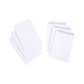 Evour, A5 / C5 White Self-Seal Pocket Envelopes, Letter Envelopes, Ideal for Everyday Home, Office & Commercial Use, 229 x 162 mm 90 GSM, No Window Envelopes Mail Posting Supplies Pack of 50