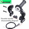 Mini Bike Throttle Assembly Throttle Cable for Coleman 200cc CT200U