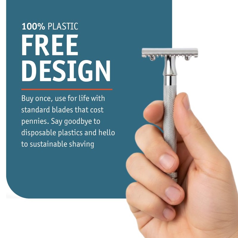 MERKUR 25C Double Edge Safety Razor in Bright Chrome with