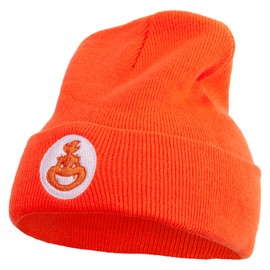 e4Hats.com Mario Baby Bowser Embroidered 12 Inch Long Knitted Beanie - Orange OSFM