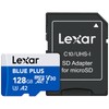 Lexar Blue Plus 128GB MicroSD Memory Card UHS-I with SD