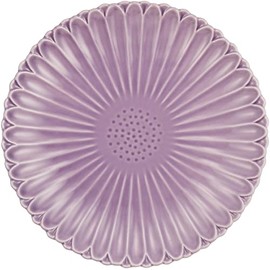 Hasamiyaki 323090542 Plate, Plate, Medium, Approx. 6.7 inches (17 cm), Marigold, Purple, Made in Japan