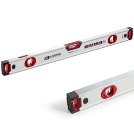 Kapro - 705 Eagle Box Level - OPTIVISION & Plumb Site - Features 2% Gradient, Acrylic Vials, and Wall-Grip - For Masonry and Concrete Jobs - VPA Tested - 24 Inch